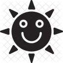 Sunny Smiling Shape Face Icon