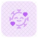 Smiling With Hearts  Icon