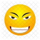 Smiling With Open Teeth Face  Icon