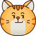 Smirk Emoticon Cat Icon