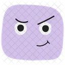 Smirk Sticker Emoji Icon