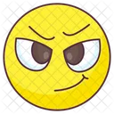 Smirk Emoji Smirk Expression Emotag Icon