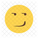 Smirking Emoji Face Icon