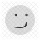Smirking Emoji Face Icon