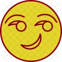 Smirking Emoji Smirking Face Dont Believe Icon