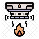 Smoke Detector Fire Sensor Fire Alarm Icon