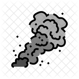 Smoke Fire Icon - Download in Colored Outline Style