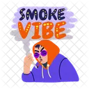 Smoke Vibe Graffiti Street Art Icon