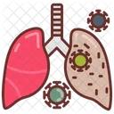 Smoked Lungs Bacteria Lungs Icon