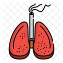 Smokers Lungs Lungs Dirty Lungs Icon
