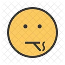 Smoking Emoji Face Icon