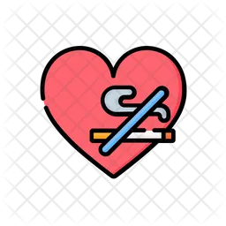 Smoking Heart Effects  Icon