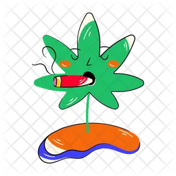 Smoking Marijuana  Icon