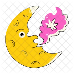 Smoking Moon  Icon