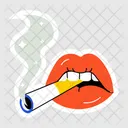 Lit Cigarette Smoking Smoking Cigarette Icon