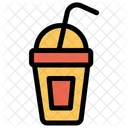 Cold Drink Take Away Straw Icon