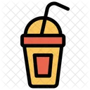 Cold Drink Take Away Straw Icon