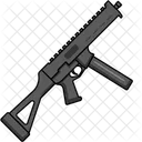 Smg Metralhadora Arma De Fogo Automatica Ícone