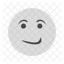 Smug Emoji Face Icon