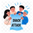 Snack Attack Food Eating Icon