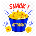 Snack Attack Popcorn Icon