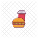 Burger Colddrink Fastfood Icon
