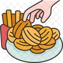 Snack Eating Food Icon