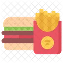 Burger French Fries Icon