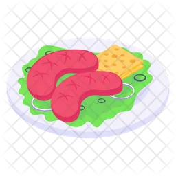 Snacks Plate  Icon