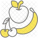 Snacks Saludables Nutricion Productos Frescos Icono