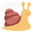 Flat Snail Icon
