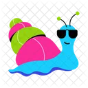 Snail Shelled Gastropod Snail Emoji 아이콘