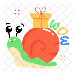 Snail Gift  Icon