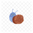 Snail Peeking Out Shell Icon