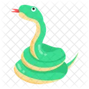 Carnivorous Reptile Snake Serpentes Icon