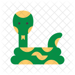 Snake Zodiac Icon - Download in Flat Style