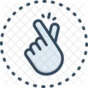 Snap Circle Hand Icon