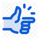 Snap Fingers Hand Icon
