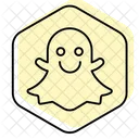 Snapchat Color Shadow Thinline Icon Icon