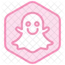 Snapchat Duotone Line Icon Icon