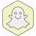 Snapchat Lineal Color Icon Icon