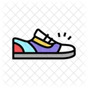 Sneaker Shoes Color Icon