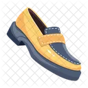 Flat Style Icon Of A Colourful Shoe Icône