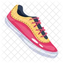 Flat Style Icon Of A Colourful Shoe Icône