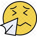 Sneezing Sneeze Emoticon Icon