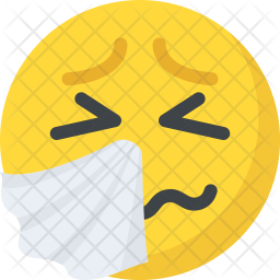 Sneezing Face Emoji Icon