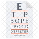 Eye Test Chart Eye Test Eye Examination Icon