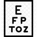 Snellen Diagramm Klinik Symbol