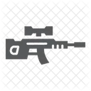 Sniper Rifle Military Icon
