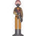 Sniper Soldier Military Icon